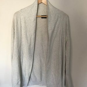 Soft off-white long cardigan